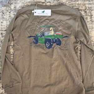 NWT Properly Tied Kids Long Sleeve Tee - Brown size 7